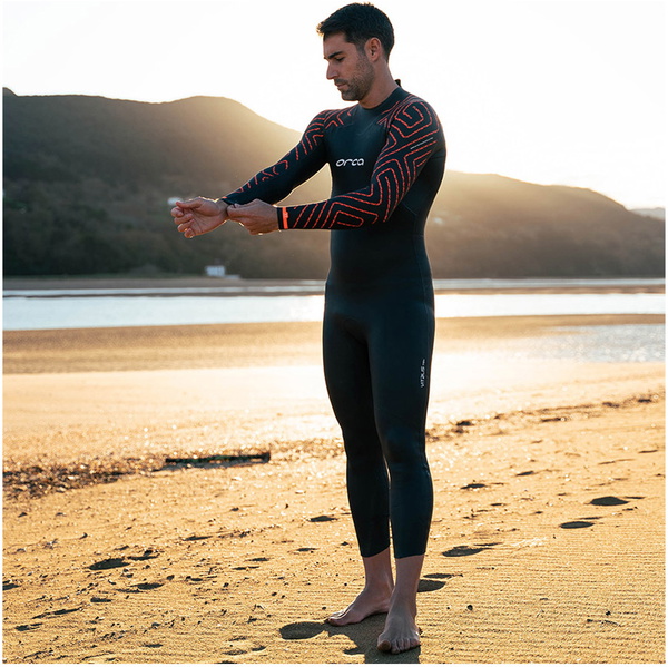 2026 Orca Mens Vitalis TRN  Back Zip Open Water Swim Wetsuit NN280401 - Black